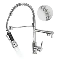 GENERICO - Grifo Llave Lavaplatos Monomando Cocina Flexible PLATEADO