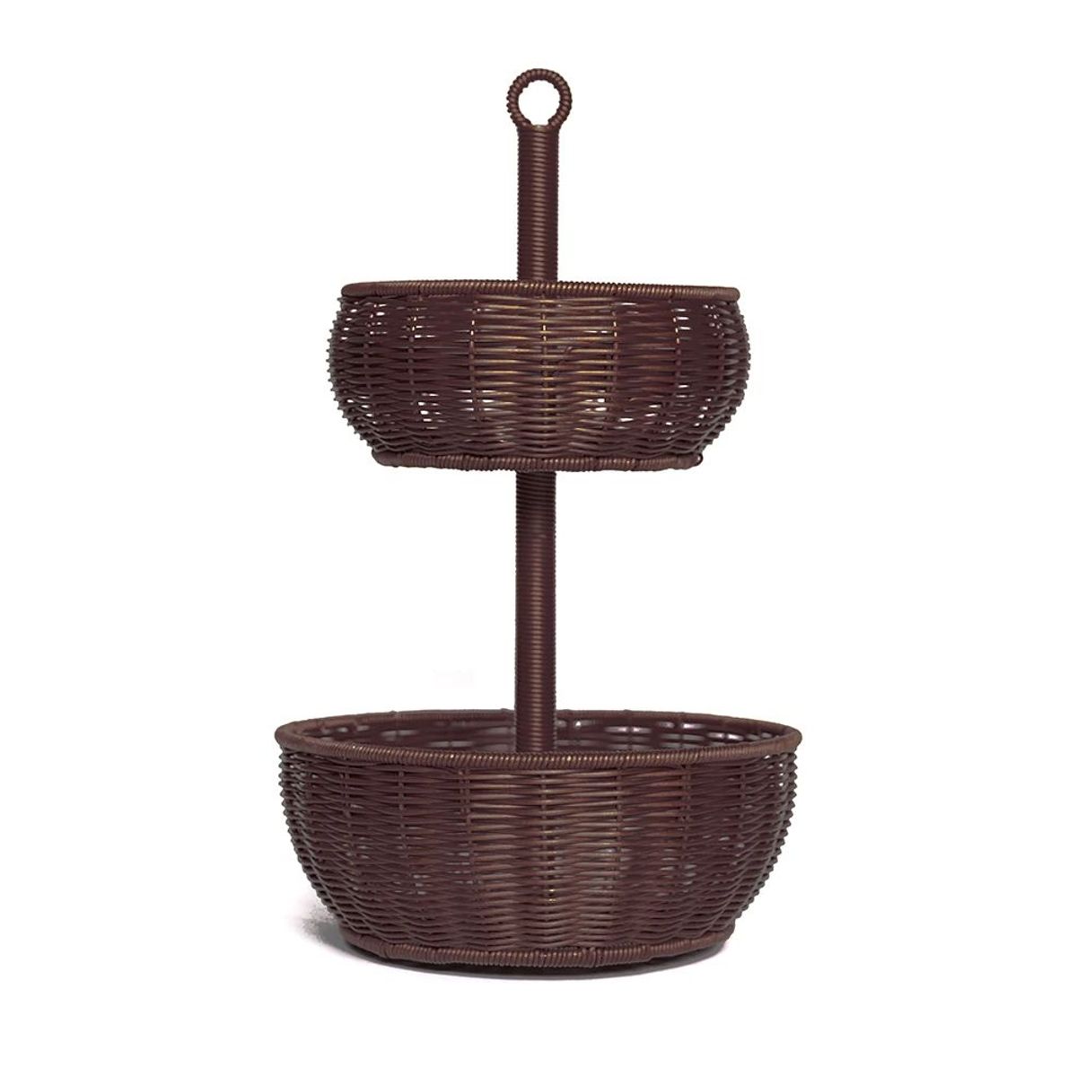 TEMPODECO - Frutero de Ratán Chocolate