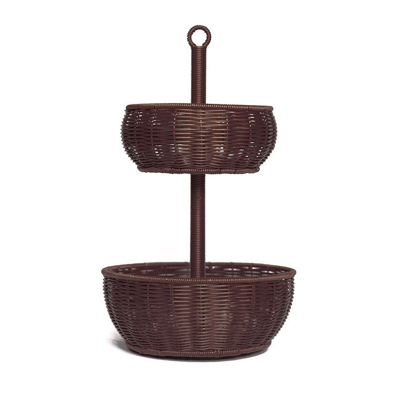 TEMPODECO - Frutero de Ratán Chocolate