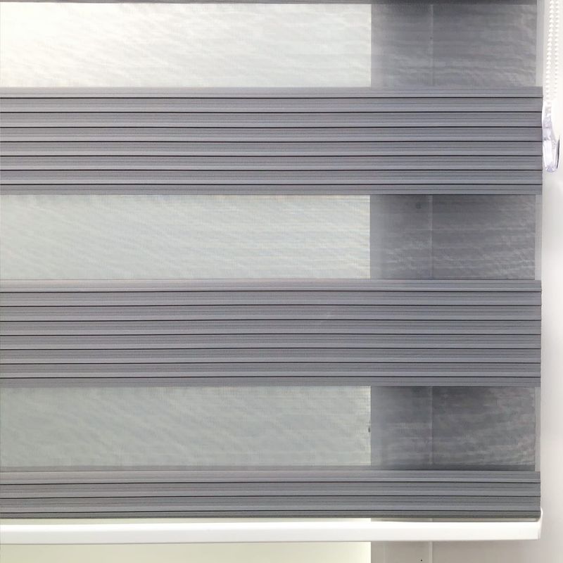 GENERICO - Cortina Persiana Roller Zebra Gris 80x200