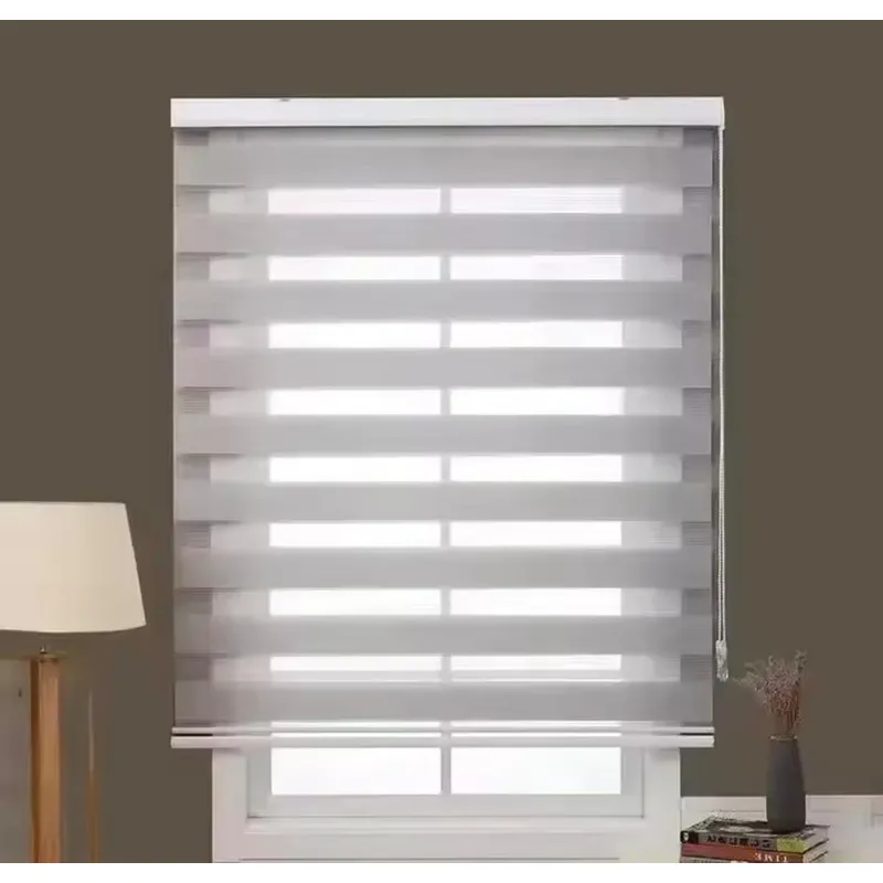 GENERICO - Cortina Persiana Roller Zebra Gris 100x200