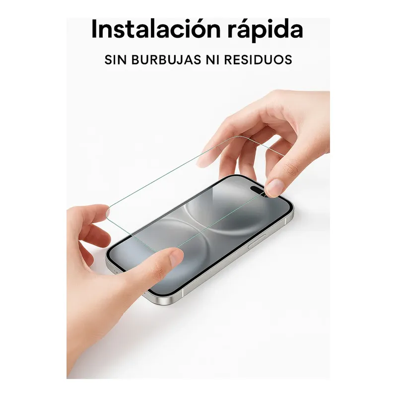 COMPUTECH - Lamina Vidrio Templado Pantalla Para iPhone 17 Pro Max