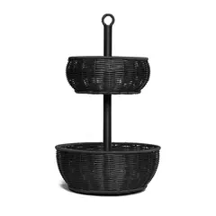 TEMPODECO - Frutero de Ratán Black