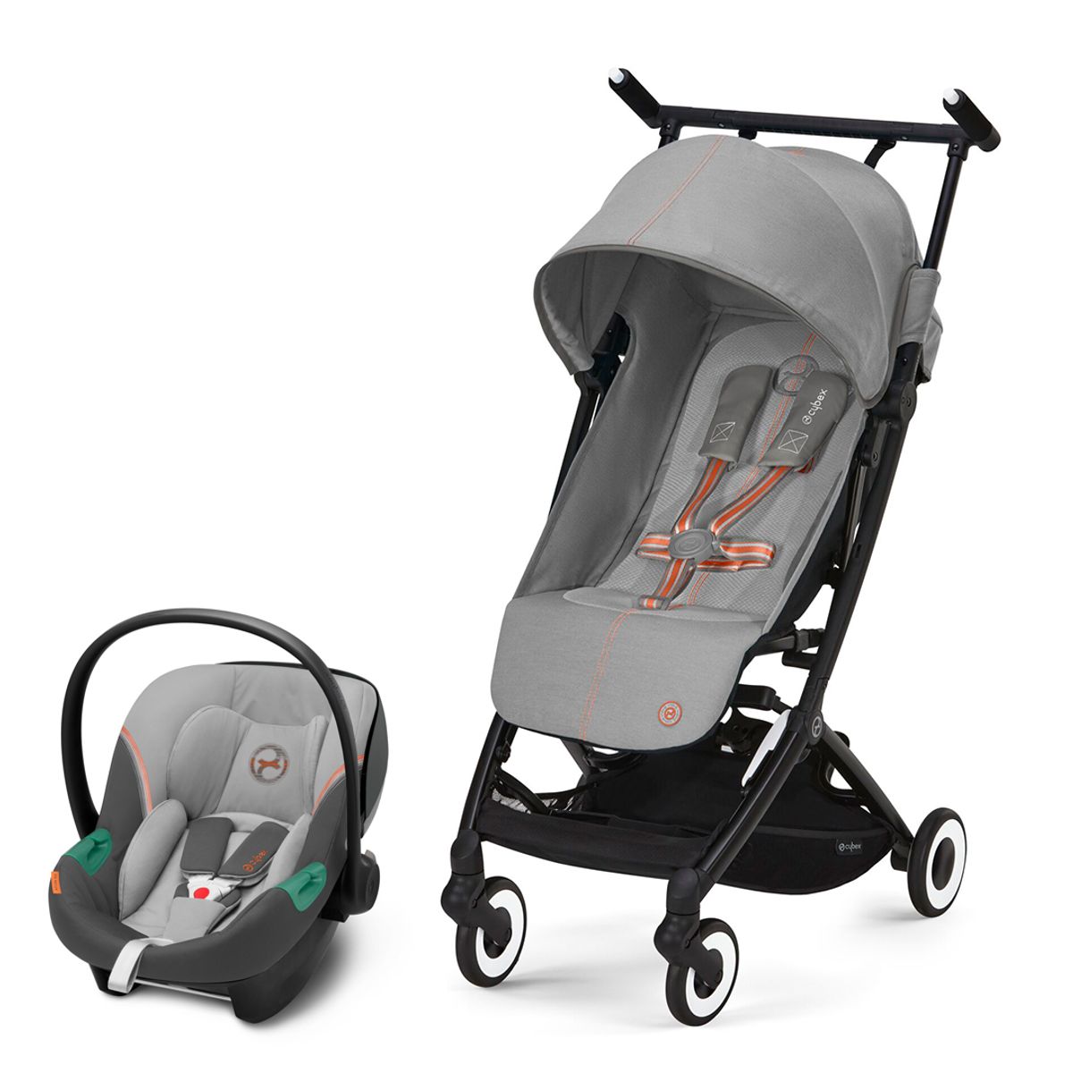 CYBEX - Travel System Libelle Grey+ Aton S2 Sin base