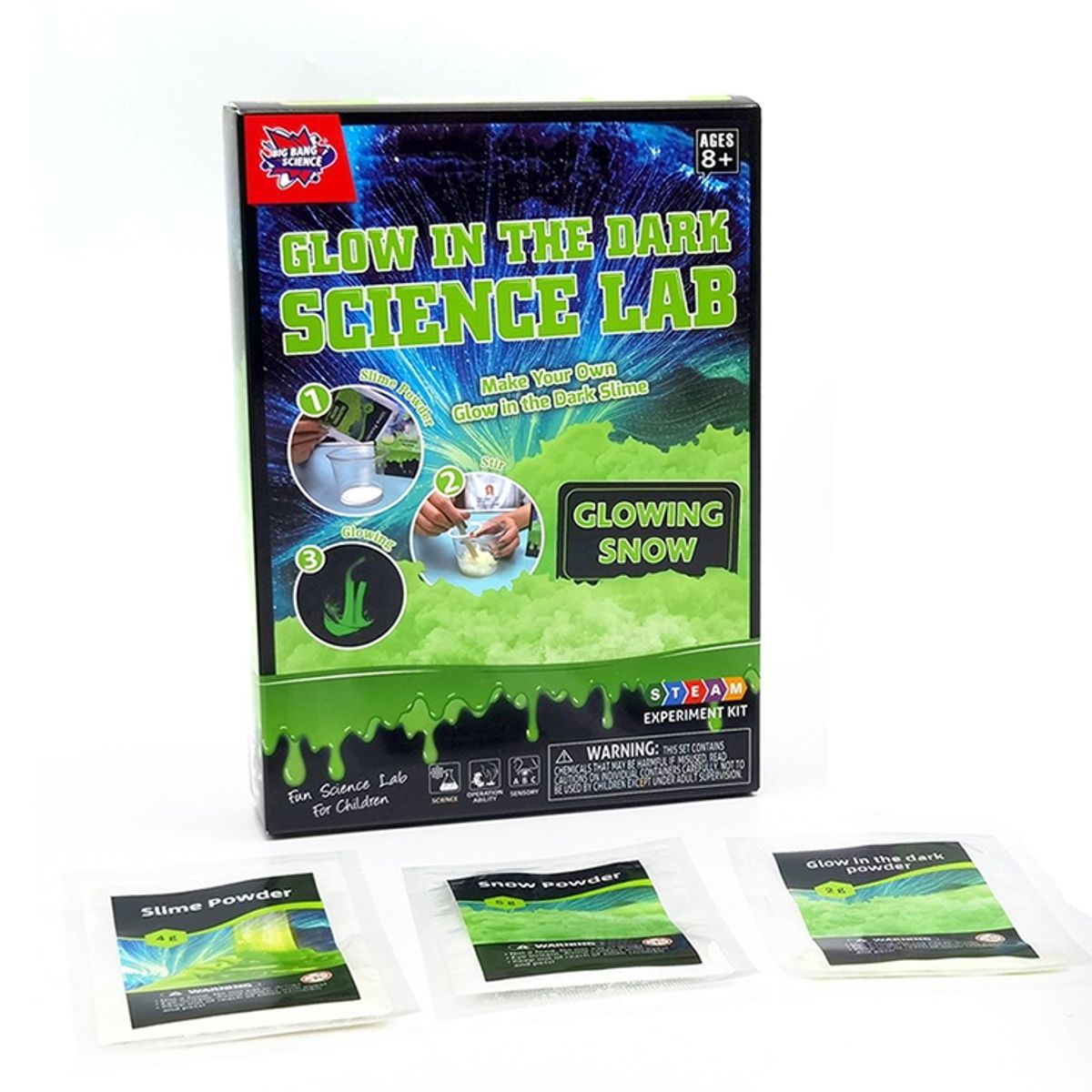 GENERICO - Juego de Ciencias STEAM - Brilla en la Oscuridad