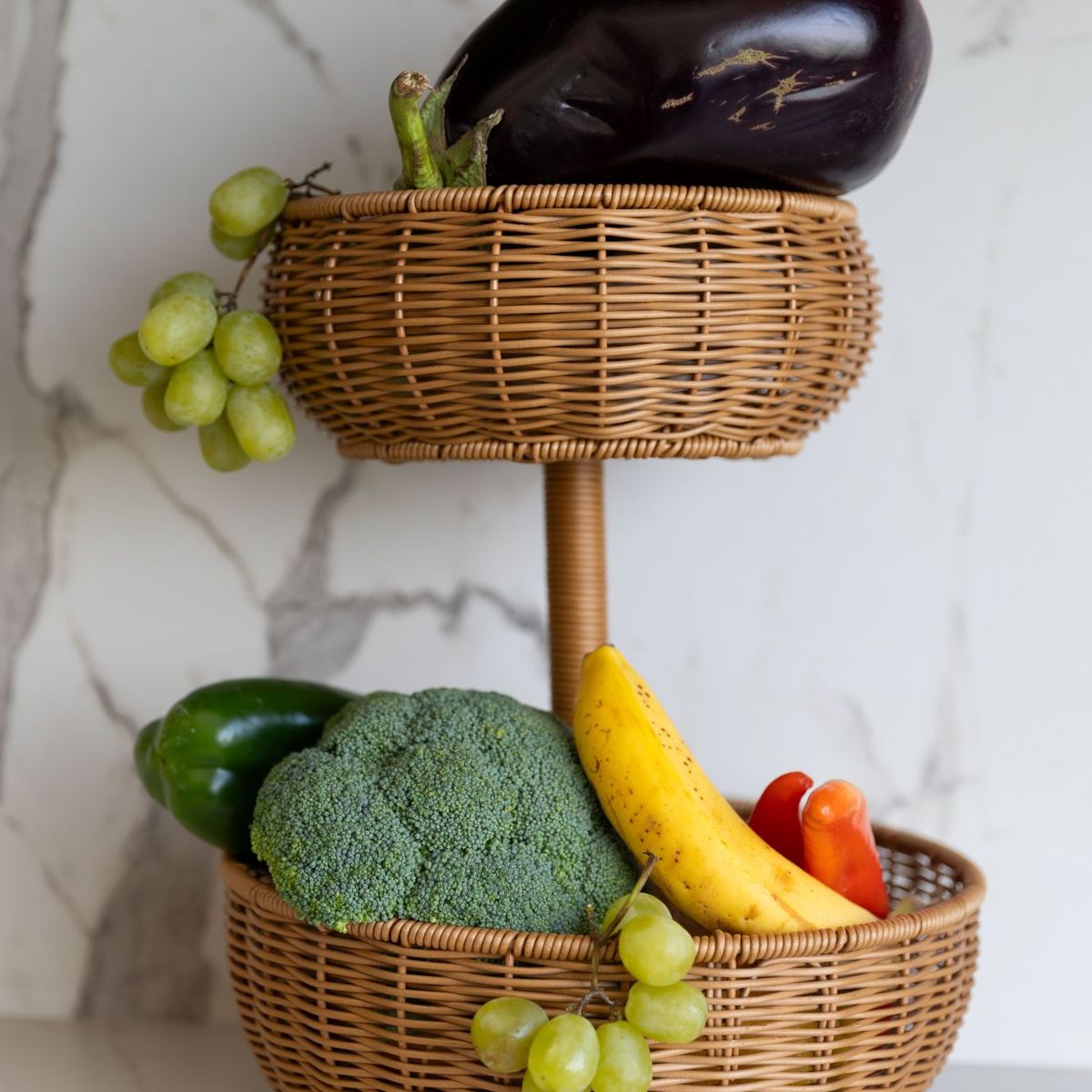 TEMPODECO - Frutero de Ratán Toffee