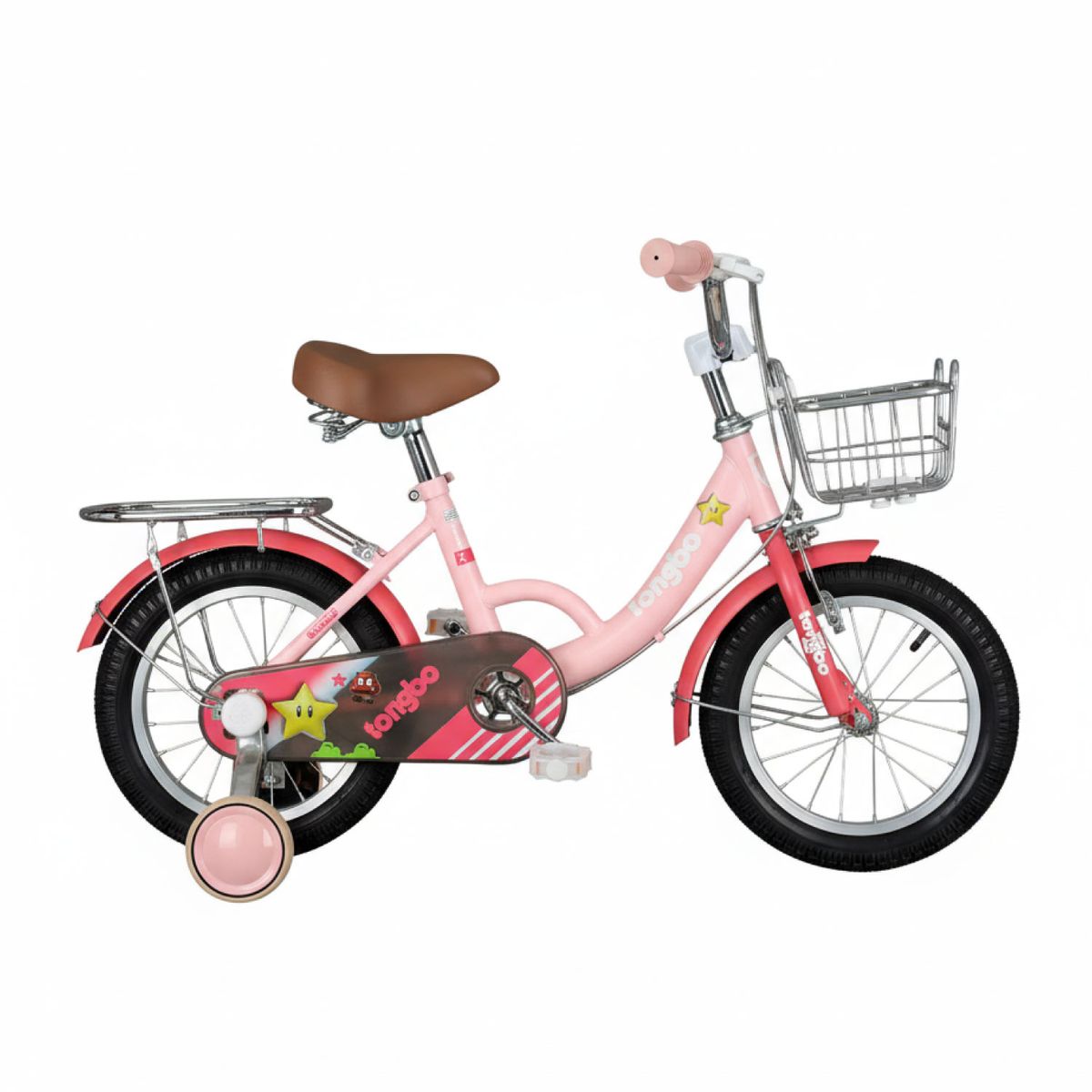 MUNDO ONLINE - Bicicleta Niña Infantil De Paseo Little Star Rueditas Aro 12