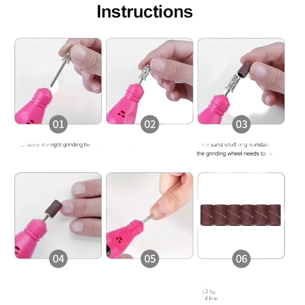 GENERICO - Torno Para Uñas De Manicure Y Pedicure