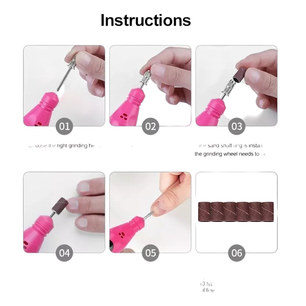 GENERICO - Torno Para Uñas De Manicure Y Pedicure