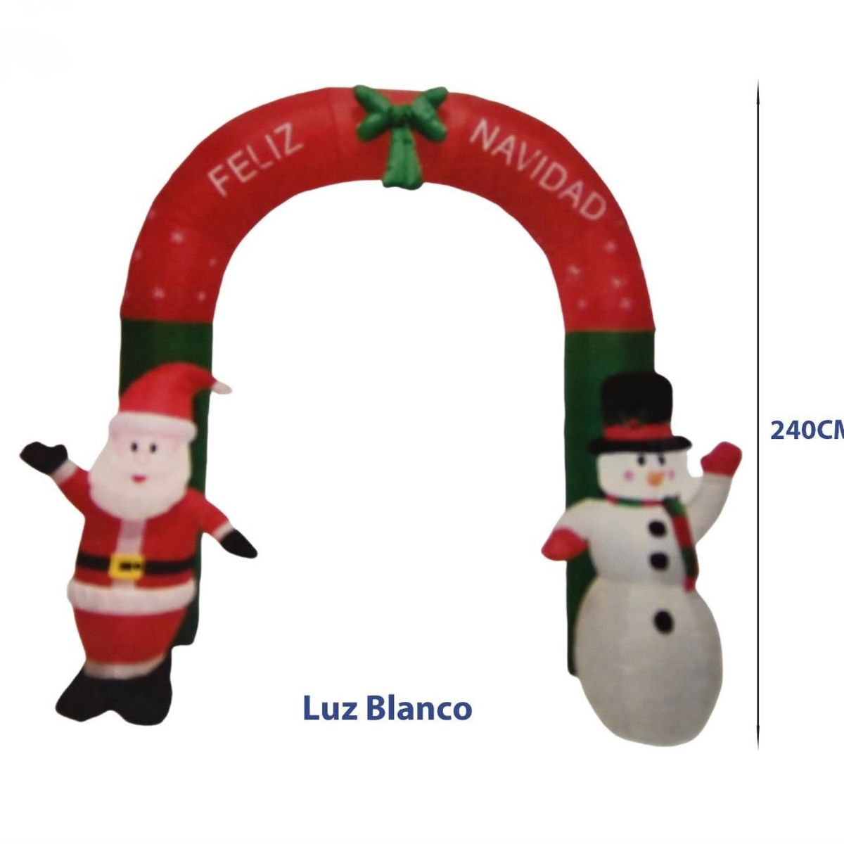 GENERICO - Arco Inflable Pascuero y Muñeco de Nieve 240 cm - Adornos de Navidad