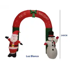 GENERICO - Arco Inflable Pascuero y Muñeco de Nieve 240 cm - Adornos de Navidad