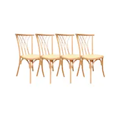 HABITA2 CHILE - Pack 4 Silla Amelia de Madera