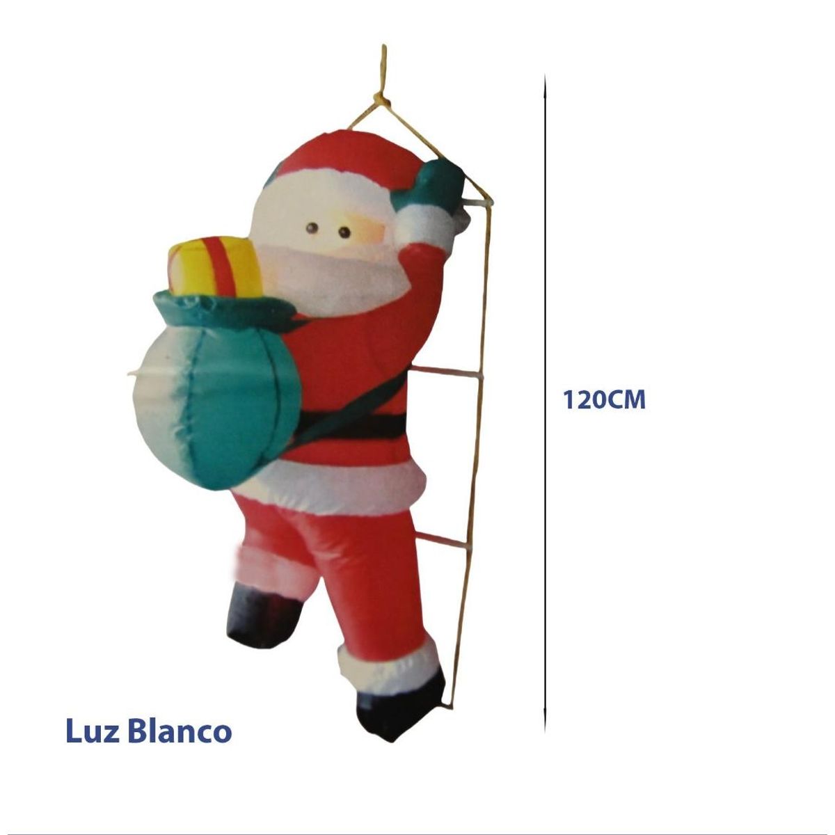 GENERICO - Santa Claus Inflable 120 cm - Adornos de Navidad
