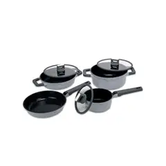 KITCHENWARE - BATERIA DE COCINA 7 PIEZAS CHELSEA ALUMINIO FUNDIDO GRIS