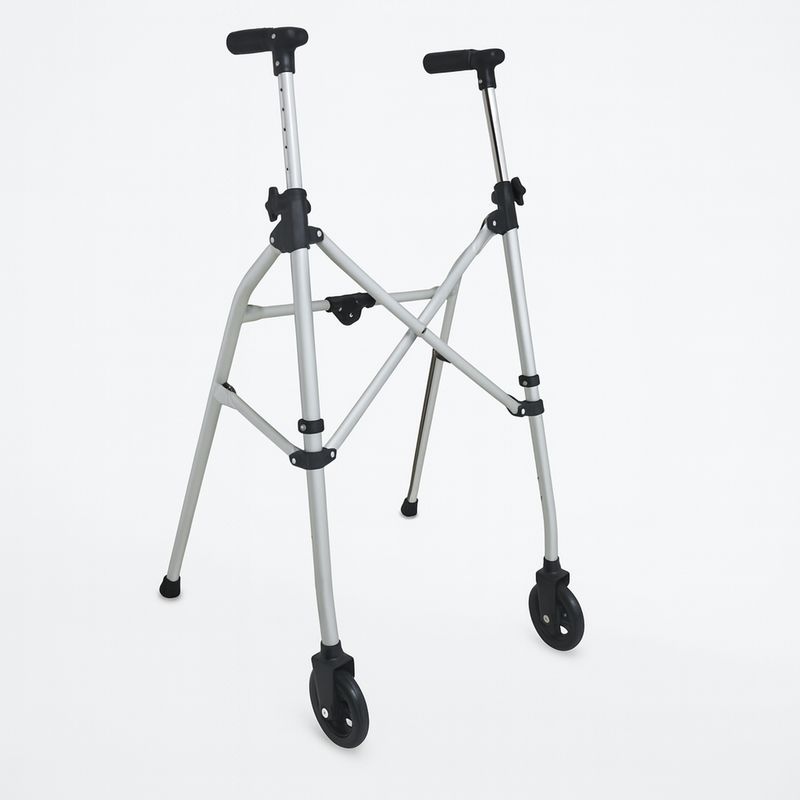 GLOMED - Andador de Aluminio Compacto con Ruedas