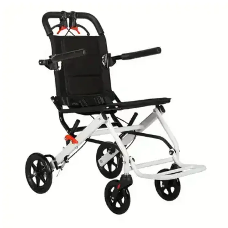 GLOMED - Silla de Ruedas de Traslado Liviana Portable