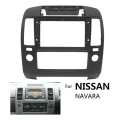GENERICO - Bisel Adaptador Radio 9pul Nissan Navara 2006-2012 Negro