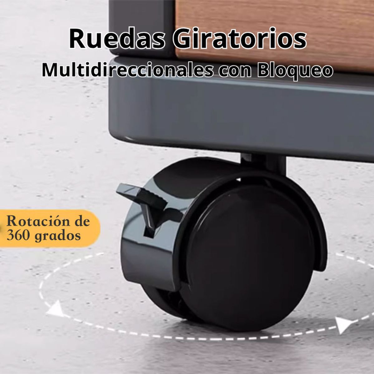 GENERICO - Cajonera Oficina Archivador Gabinete Con Llave Y Ruedas