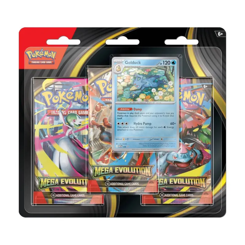 POKEMON - Pokémon TCG: MegaEvolution 3-Pack Blister Español