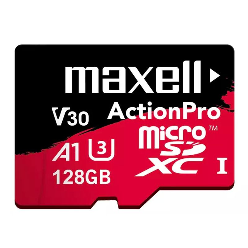 MAXELL - Tarjeta de memoria MicroSD 128GB  8k + Adaptador 100MB/s Maxell