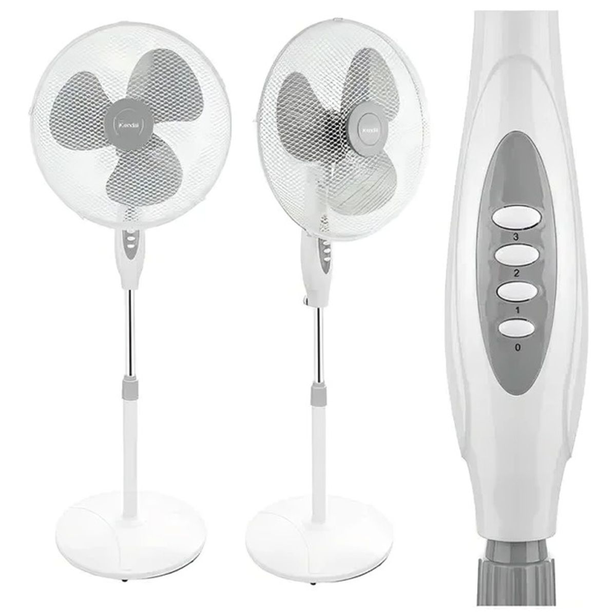 KENDAL - VENTILADOR PEDESTAL KF-16P BLANCO 16