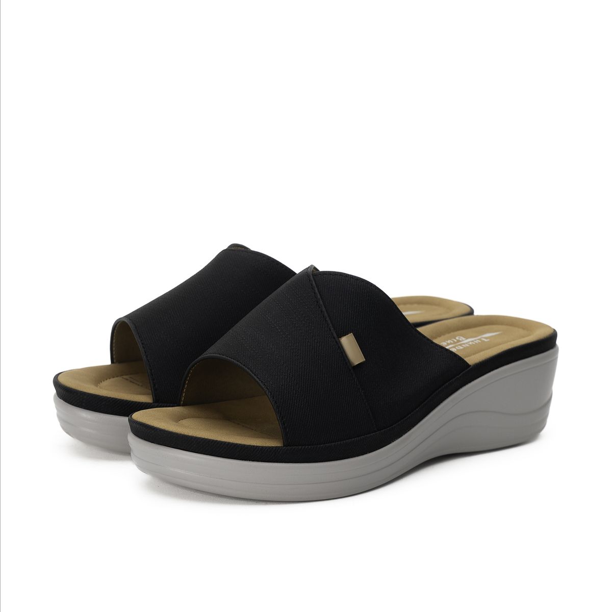 CHINITOWN - Sandalia Casual Mujer Negro Wix Chinitown