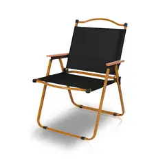 RUTTA - Silla Plegable Camping Reclinable Calafquén Negro