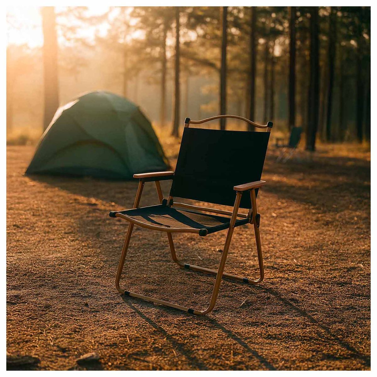 RUTTA - Silla Plegable Camping Calafquén Negro