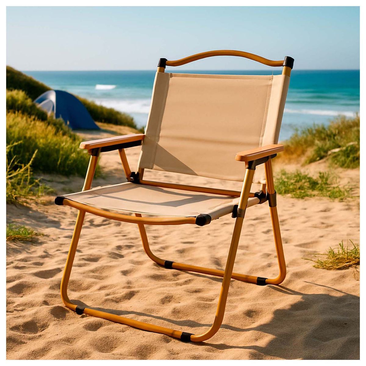 RUTTA - Silla Plegable Camping  Calafquén Beige