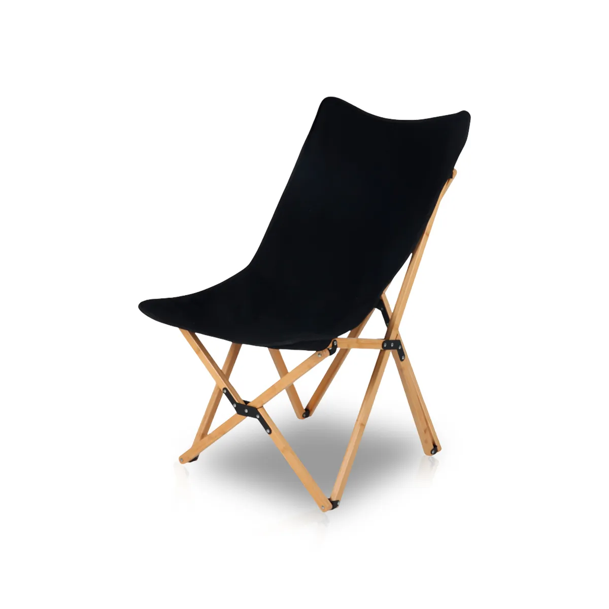 RUTTA - Silla Plegable Camping Ranco Negro