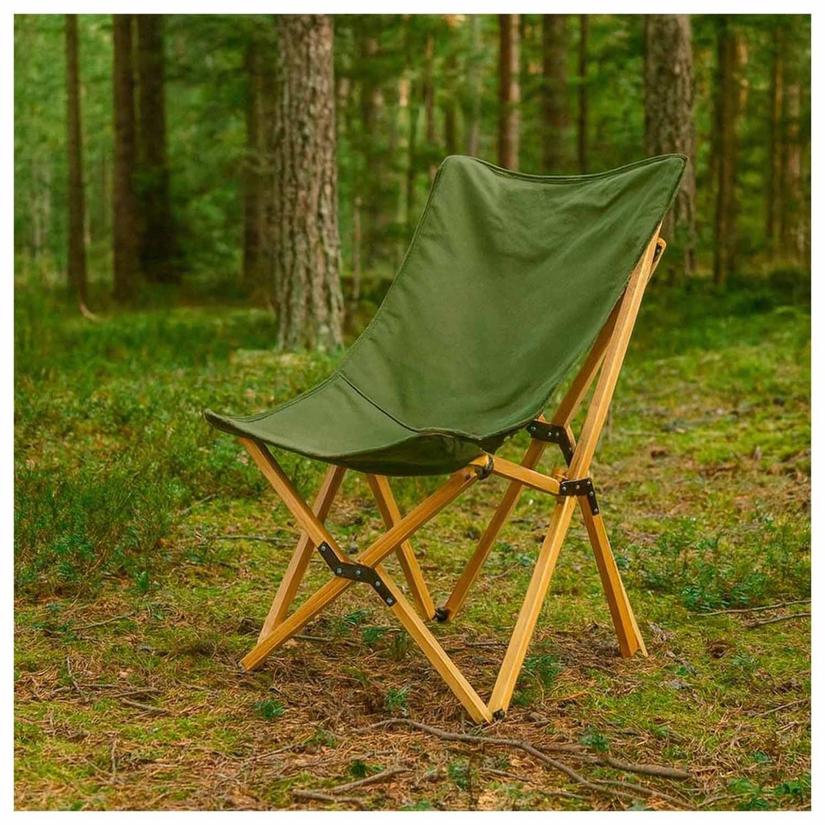 RUTTA - Silla Plegable Camping Ranco Verde