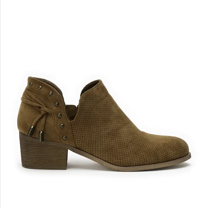 CHINITOWN - Botín Casual Mujer Camel Rita Chinitown