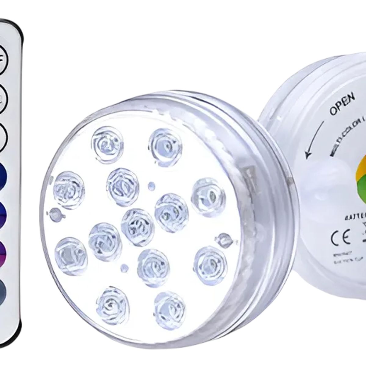 GENERICO - Luces Led Piscina Sumergibles Led Control Remoto Multicolor