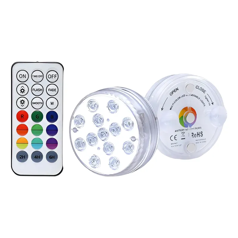 GENERICO - Luces Led Piscina Sumergibles Led Control Remoto Multicolor