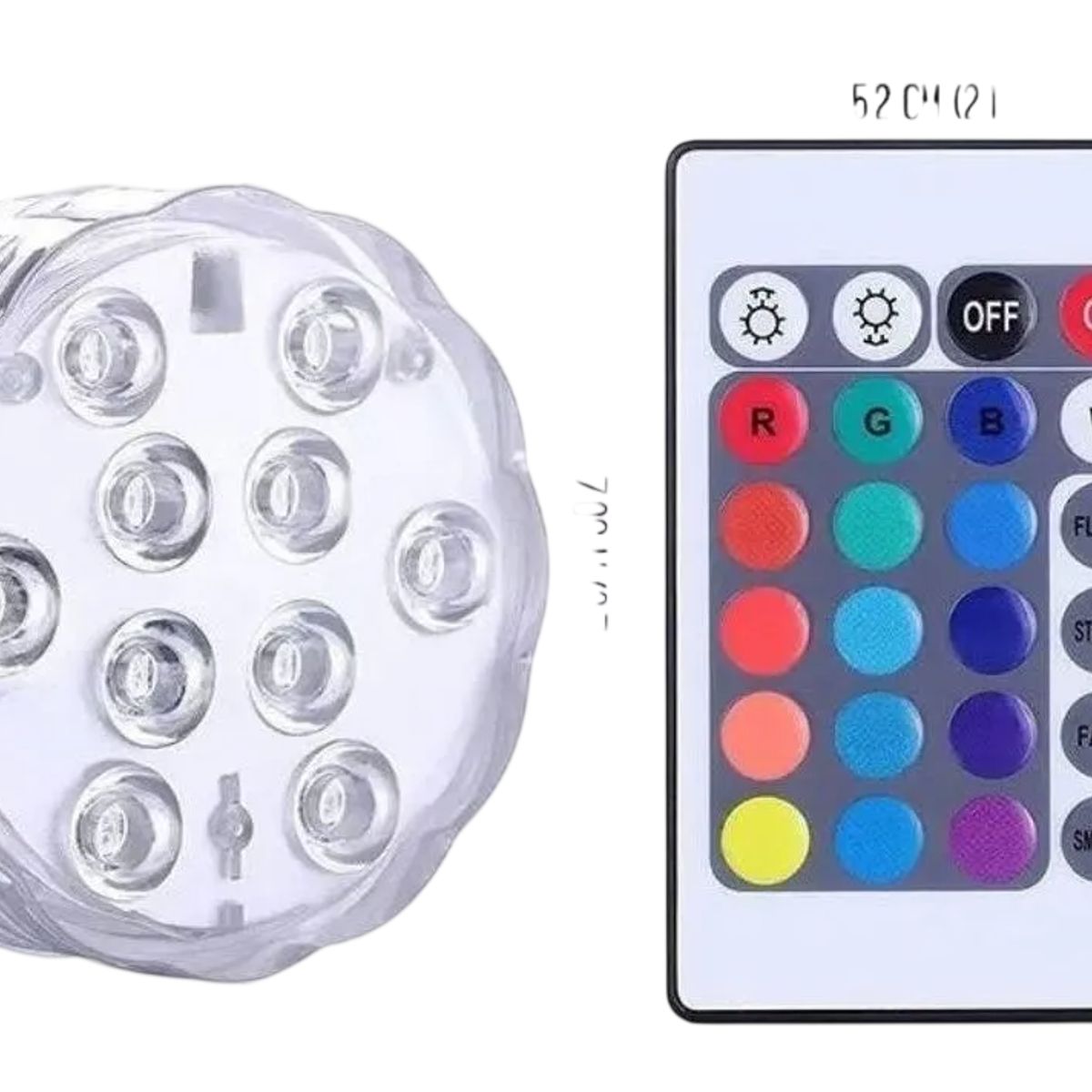 GENERICO - Luces Led Piscina Sumergibles Led Control Remoto Multicolor