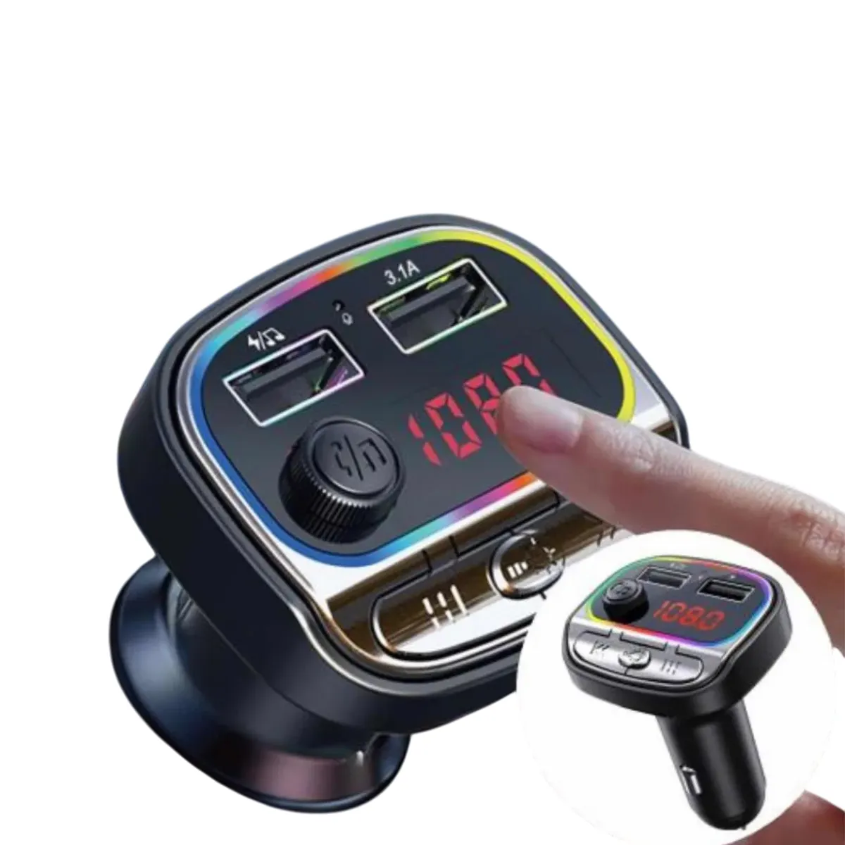 GENERICO - Receptor Bluetooth Autos Transmisor Fm Mp3