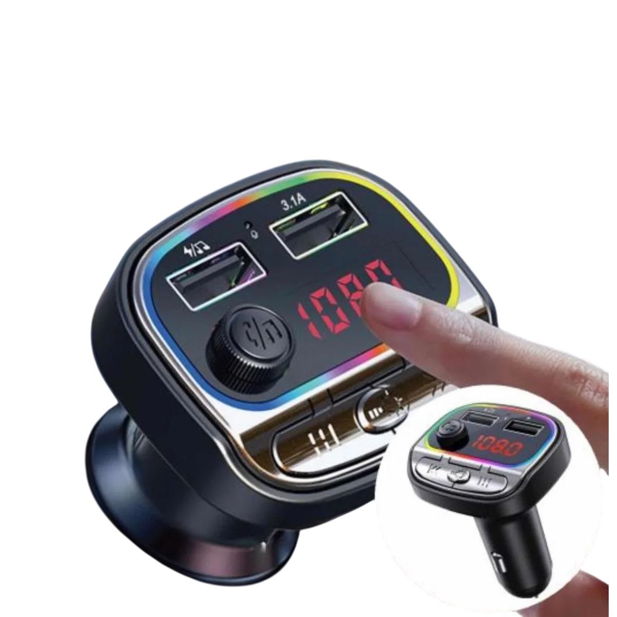 GENERICO - Receptor Bluetooth Autos Transmisor Fm Mp3