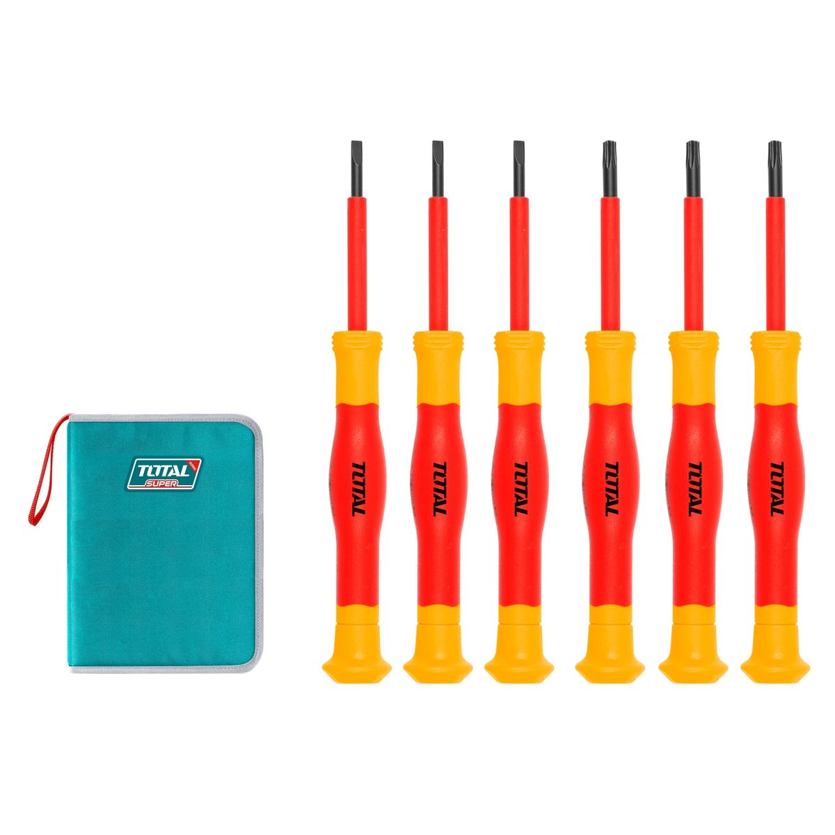 TOTAL TOOLS - Juego Destornillador para Eléctrico 6 Piezas Total