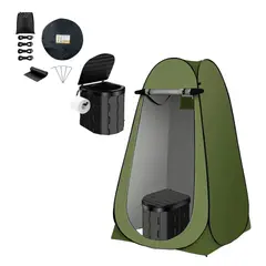 BABYLUNA - Set Esencial 3 En 1 Para Camping - Baño, Cambiador, Ducha Verde