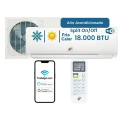 SP - Aire Acondicionado Wifi Split Onoff 18000btu Frío Y Calor