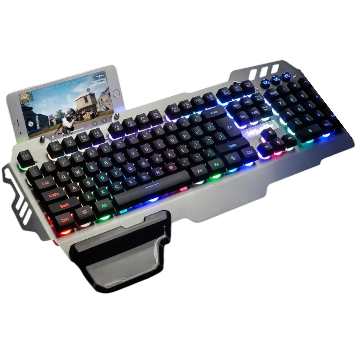 Digilife - Teclado Gamer Profesional DGX Epic Master RGB + Apoya Muñeca