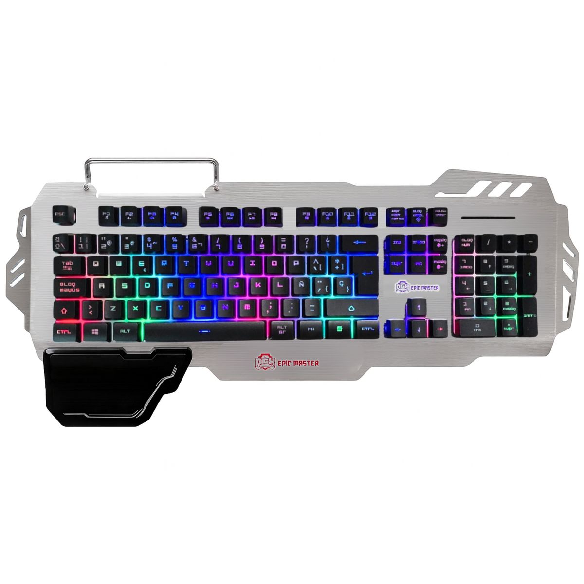 Digilife - Teclado Gamer Profesional DGX Epic Master RGB + Apoya Muñeca