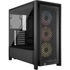 CORSAIR - Gabinete Gamer 4000D RS ARGB Vidrio Templado Color Negro
