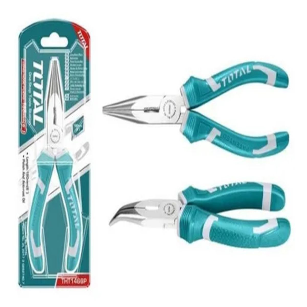 TOTAL TOOLS - Alicate Punta Curva 6 Pulgadas Total Tht1466p