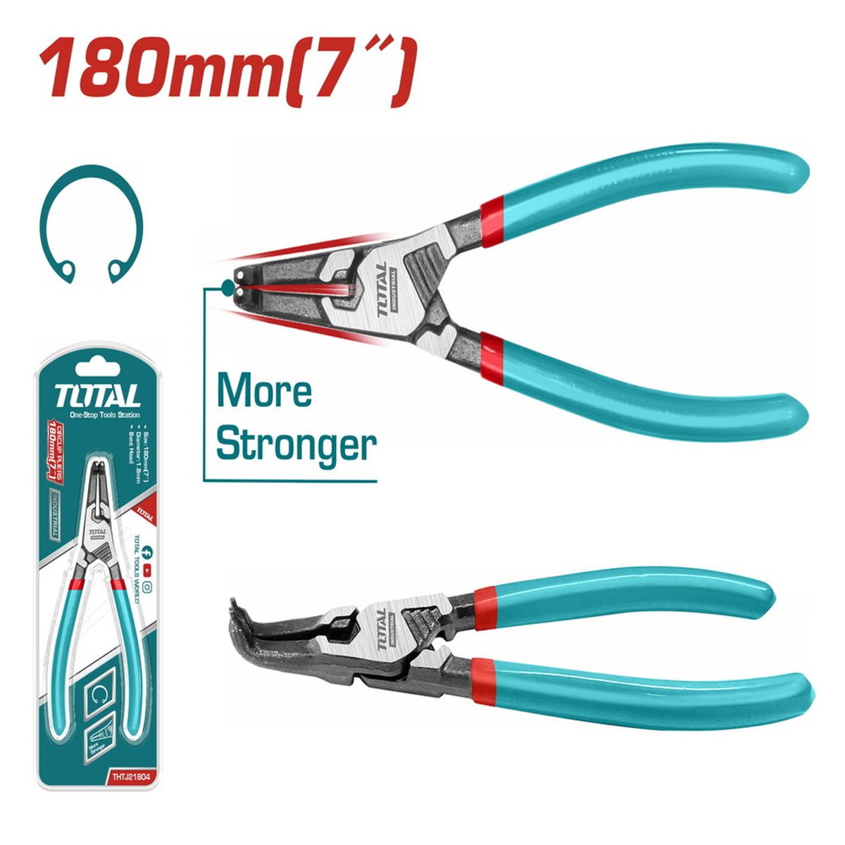 TOTAL TOOLS - ALICATE SACASEGURO CURVO 7 INTERIOR TOTAL