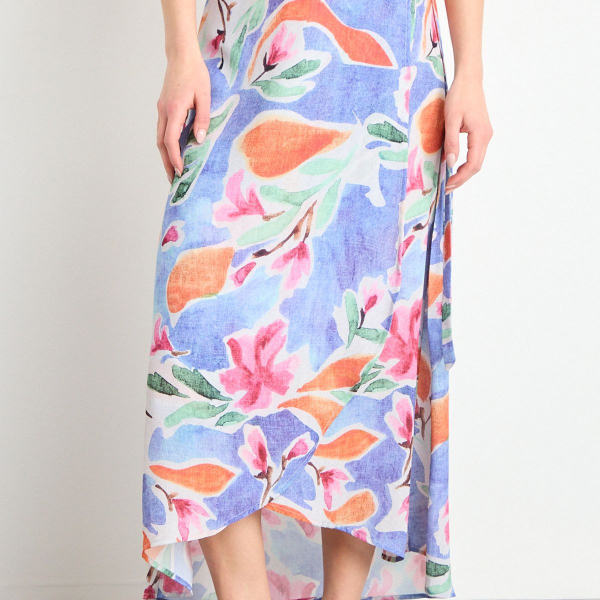 IO - Falda Fantasia Larga Mujer Celeste Io