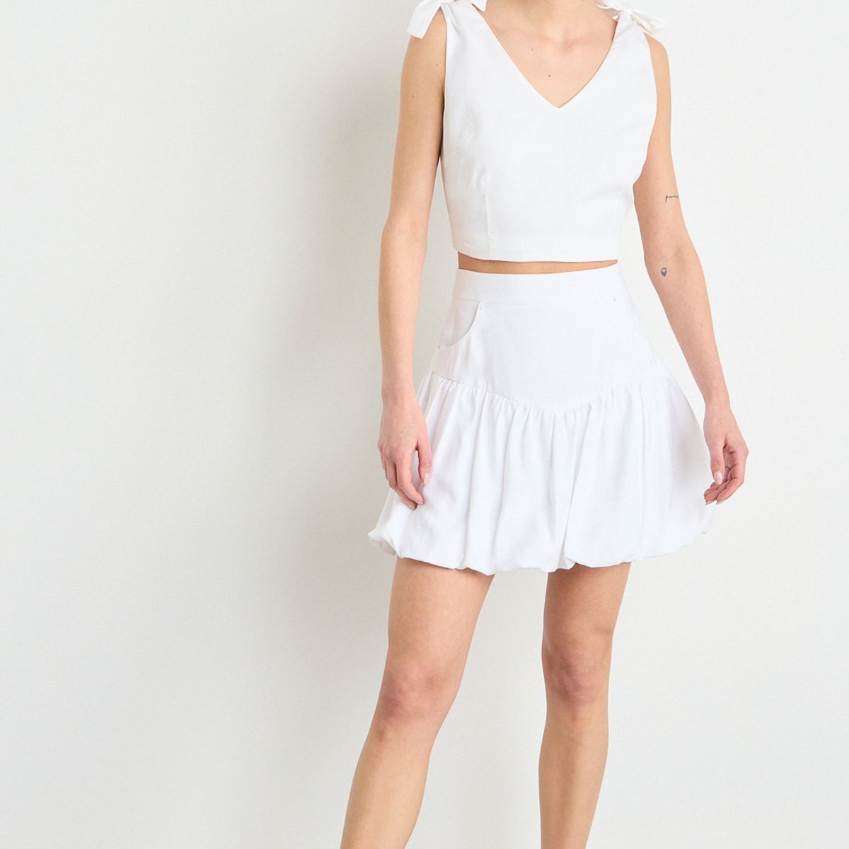 IO - Falda Lisa Mujer Crudo Io