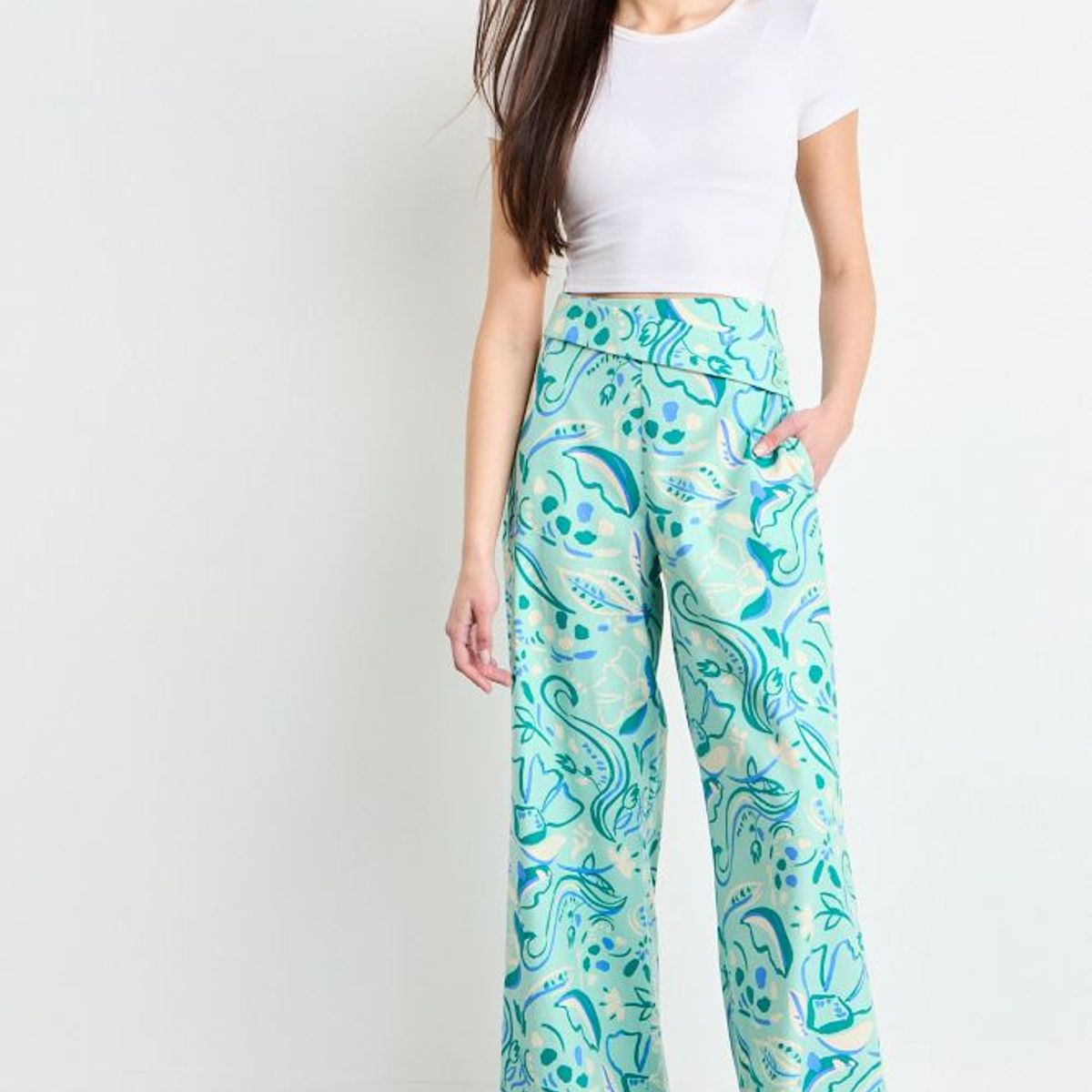 IO - Pantalon Fantasia Mujer Verde Io