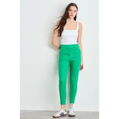 IO - Pantalon Liso Mujer Verde Oliva