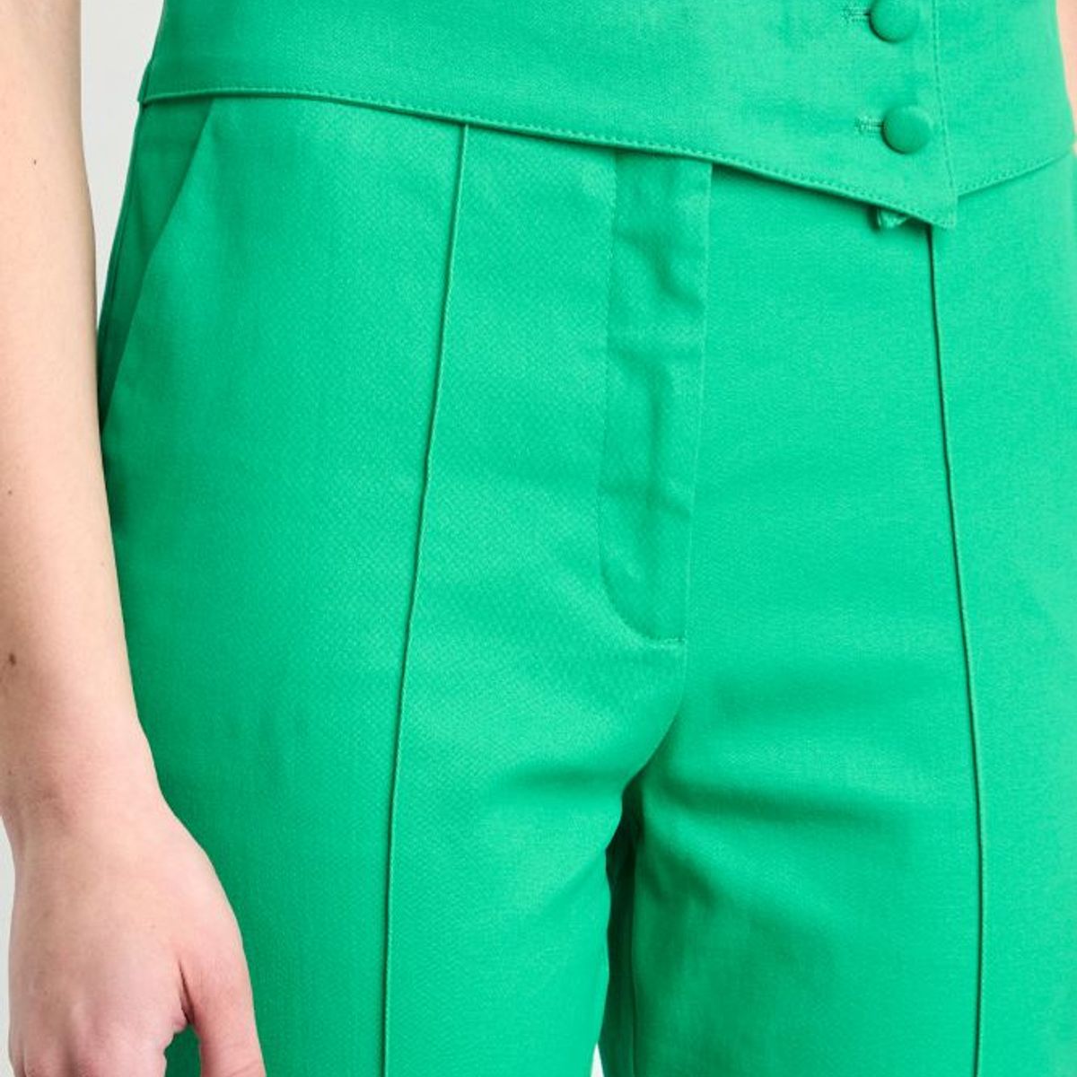 IO - Pantalon Liso Mujer Verde Oliva Io